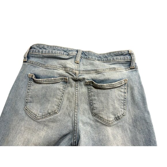 Universal Thread Tapered Leg Jeans Slim Fit Distressed Acid Wash Blue Size 4/27R - Picture 4 of 10